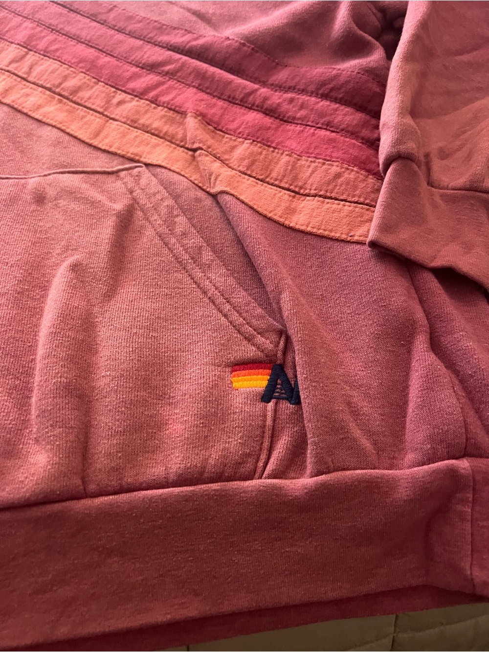 Aviator Nation Pink Hoodie & Sweatpants Set Size Medium - Picture 4 of 5